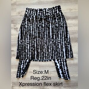Xpression Flex Black & White Pencil Skirt